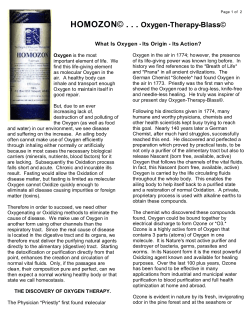 HOMOZON&copy; . . . Oxygen-Therapy-Blass