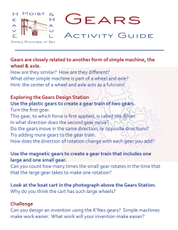 gears activity guide - Hull Lifesaving Museum