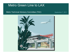 September 7, 2011 - TAC - Metro Green Line to LAX