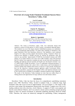Overview of a Large-Scale Chemical Treatment Success Story