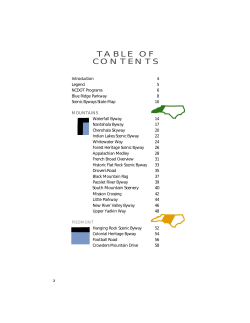 table of contents - North Carolina Film Office