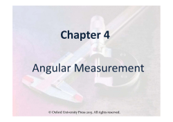 Chapter 4 Angular Measurement