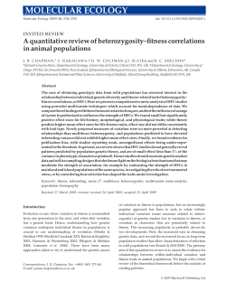 A quantitative review of heterozygosity–fitness correlations in animal