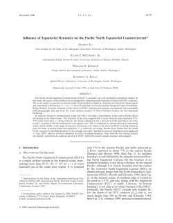 Influence of Equatorial Dynamics on the Pacific
