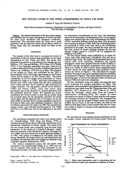 Hot oxygen atoms in the upper atmospheres of Venus and Mars