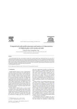 Computerized tooth profile generation and analysis of