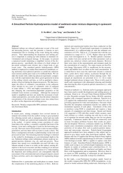 A Smoothed Particle Hydrodynamics model of sediment