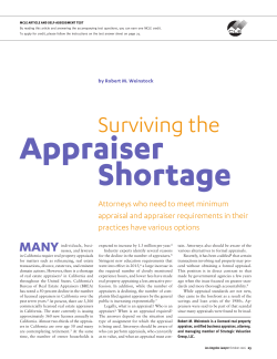 Appraiser - The Los Angeles County Bar Association