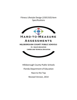 Fitness Lifestyle Design - Florida Department Of Education