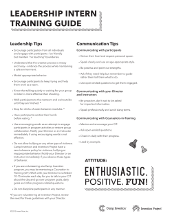 ENTHUSIASTIC. - Camp Invention