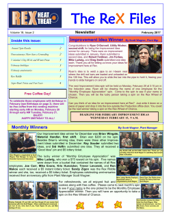 February 2017 Newsletter