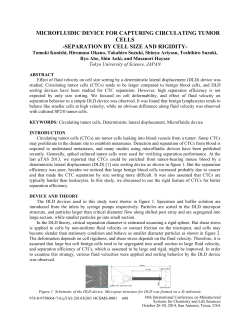 microfluidic device for capturing circulating tumor cells: separation