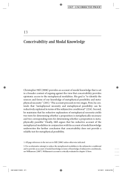 Conceivability and Modal Knowledge