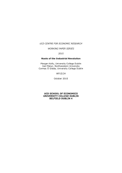 WP15/24 - University College Dublin