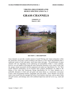 grass channels - Virginia Water Resources Research Center