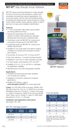 SET-XP - Product Data