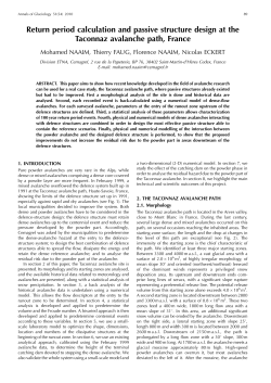 Return period calculation and passive structure design at the