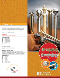 Opera - Vesta Drapery Hardware