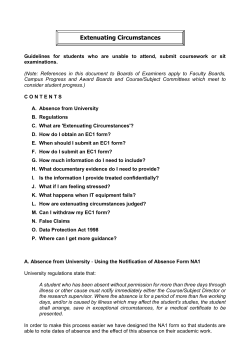 Extenuating Circumstances