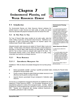 Environmental Planning and Water Resources