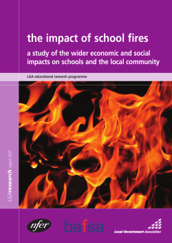 The impact of school fires - National Foundation for Educational