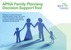 APNA Family Planning Decision Support Tool