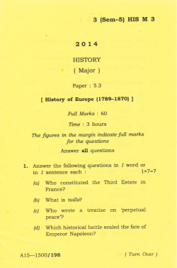 Paper-5.3 : History of Europe