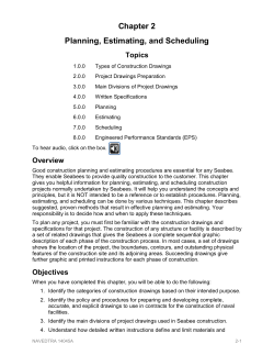 Chapter 2 Planning, Estimating, and Scheduling