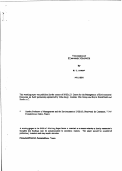 This working paper was published in the context of INSEAD`s Centre