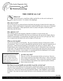 Cervical cap - The Austin Diagnostic Clinic