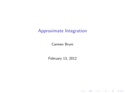Approximate Integration