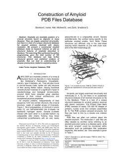 Construction of Amyloid PDB Files Database