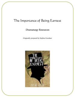 The Importance of Being Earnest