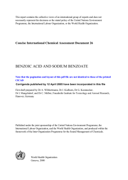 benzoic acid and sodium benzoate