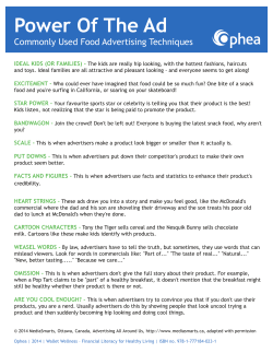 FLTD Gr4-8 Power of Ad Common Advertising Techniques NEW