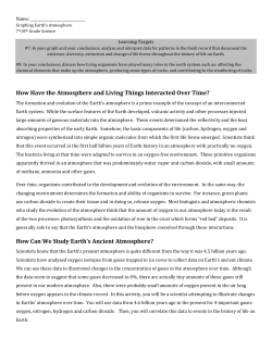 How Have the Atmosphere and Living Things Interacted Over Time