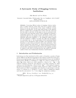 A Systematic Study of Mappings between Institutions