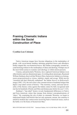 Framing Cinematic Indians within the Social Construction of Place