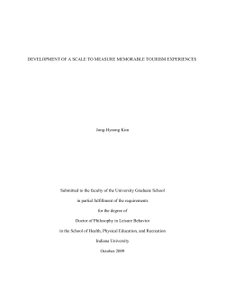 DEVELOPMENT OF A SCALE TO MEASURE
