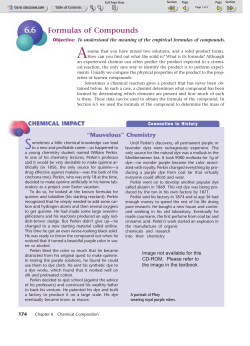 Formulas of Compounds
