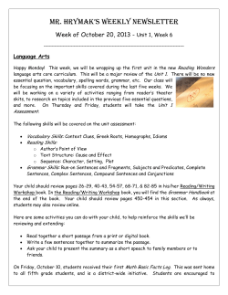 Mr. HryMak`s Weekly NeWsletter