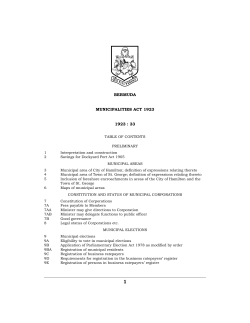 Municipalities Act 1923