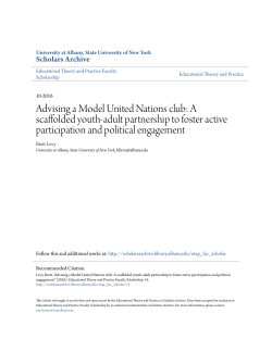 Advising a Model United Nations club: A