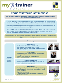 static stretching instructions