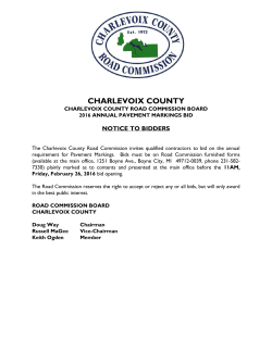 CHARLEVOIX COUNTY ROAD COMMISSION