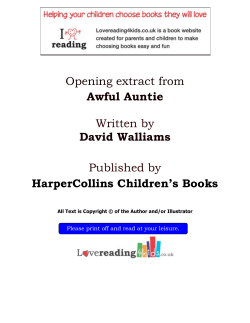 Awful Auntie - Garden Suburb Junior School