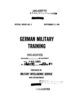 German Military Training