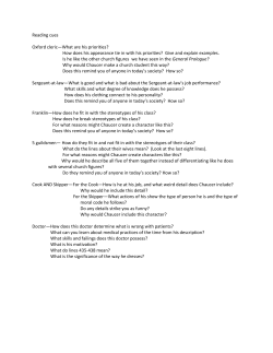 Reading cues Oxford cleric&mdash;What are his priorities? How does his