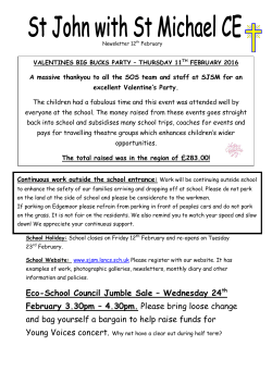 Eco-School Council Jumble Sale &ndash; Wednesday 24th February 3.30pm
