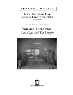 Let`s Have Some Fun: Leisure Time in the 1920s